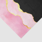 Roze, zwart en goudgeit tissuepapier (Detail)