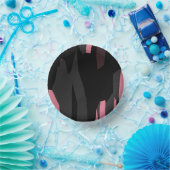 roze zwart en grijs abstract papieren kommen (Feest)