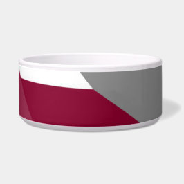 Roze zwart en grijs Abstract Voerbakje