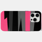 Roze Zwart en Grijs Case-Mate iPhone Case (Achterkant (horizontaal))