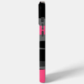 Roze Zwart en Grijs Case-Mate iPhone Case (Achterkant / Links)