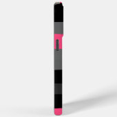 Roze Zwart en Grijs Case-Mate iPhone Case (Achterkant / Rechts)