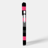 Roze zwart en grijs Case-Mate iPhone case (Achterkant / Links)