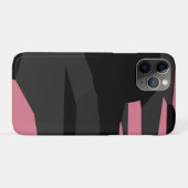Roze zwart en grijs Case-Mate iPhone case (Achterkant (horizontaal))