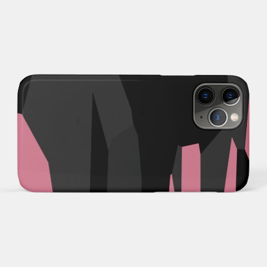Roze zwart en grijs Case-Mate iPhone case (Achterkant (horizontaal))