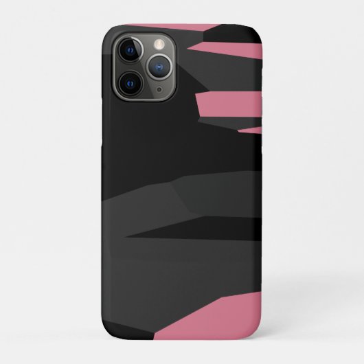 Roze zwart en grijs Case-Mate iPhone case (Achterkant)