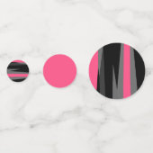 Roze zwart en grijs confetti (Voorkanten)