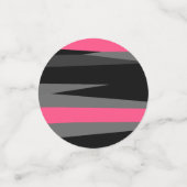 Roze zwart en grijs confetti (Kleine voorkant)