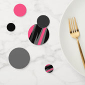 Roze zwart en grijs confetti (Groep)