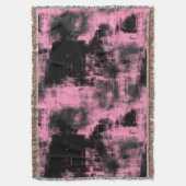 Roze zwart en grijs deken (Voorkant Verticaal)