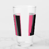 Roze zwart en grijs glas (Links)