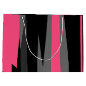 Roze zwart en grijs groot cadeauzakje (Achterkant)