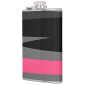 Roze zwart en grijs heupfles (Links)