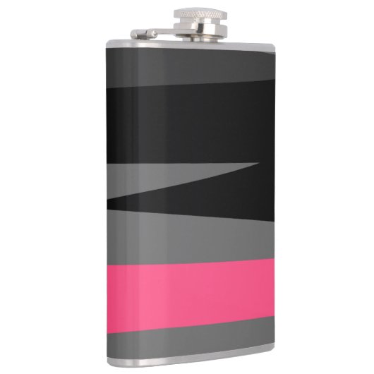 Roze zwart en grijs heupfles (Rechts)