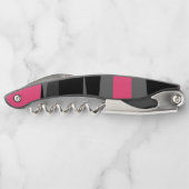 Roze zwart en grijs kurkentrekker (Achterkant)