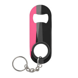 Roze zwart en grijs mini flessenopener