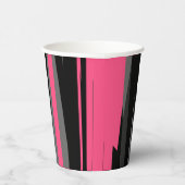 Roze zwart en grijs papieren bekers (Rechts)