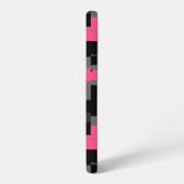 Roze zwart en grijs samsung galaxy hoesje (Linkerkant)