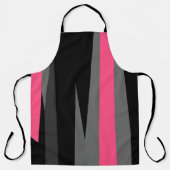 Roze zwart en grijs schort (Voorkant)