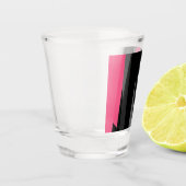 Roze zwart en grijs shot glas (Links)