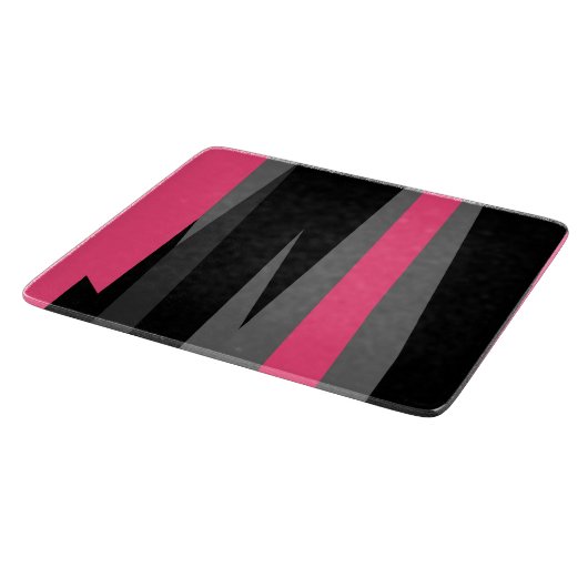 Roze zwart en grijs snijplank (Hoek)