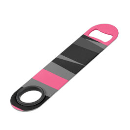 Roze zwart en grijs speed flessenopener