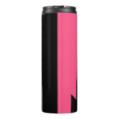 Roze zwart en grijs thermosbeker (Achterkant)