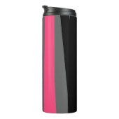 Roze zwart en grijs thermosbeker (Geroteerd rechts)