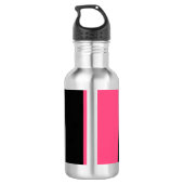 Roze zwart en grijs waterfles (Achterkant)