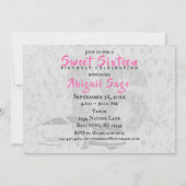 Roze, Zwart en Grunge met Car Sweet 16 Verjaardag Kaart (Achterkant)