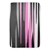 Roze zwart en wit Abstract Badmat (Voorkant Verticaal)