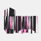 Roze zwart en wit Abstract Bedankdoosjes (Uitgevouwen)