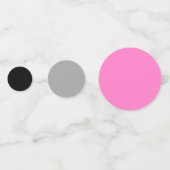 Roze zwart en wit Abstract Confetti (Achterkanten)