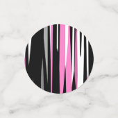 Roze zwart en wit Abstract Confetti (Kleine voorkant)