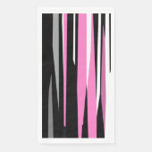 Roze zwart en wit Abstract Servet (Voorkant)