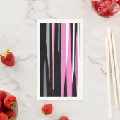 Roze zwart en wit Abstract Servet (Insitu)