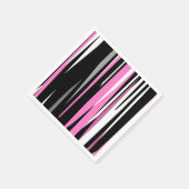 Roze zwart en wit Abstract Servet (Hoek)