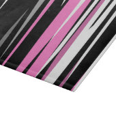 Roze zwart en wit Abstract Snijplank (Hoek)