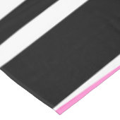 Roze zwart en wit Abstract Tafelkleed (Gekanteld)
