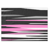 Roze zwart en wit Abstract Tafelkleed (Voorkant (Horizontaal))