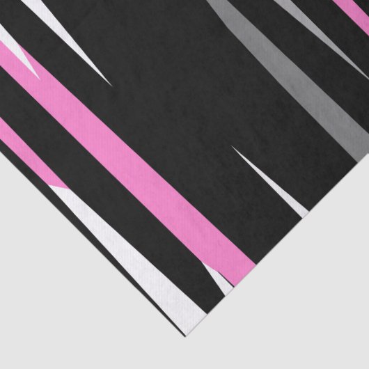 Roze zwart en wit Abstract Tissuepapier (Detail)