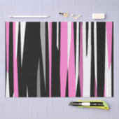 Roze zwart en wit Abstract Tissuepapier (Craft)