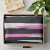 Roze zwart en wit Abstract Tissuepapier (Geschenk)