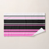 roze zwart en wit bad handdoek (Handdoek)