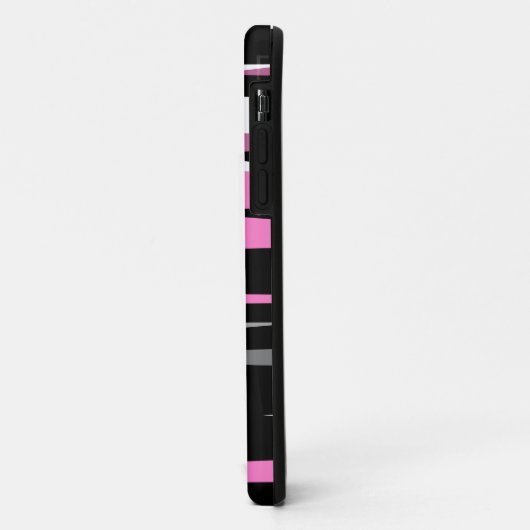 Roze zwart en wit Case-Mate iPhone case (Achterkant/links)