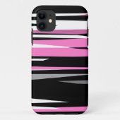 Roze zwart en wit Case-Mate iPhone case (Achterkant)