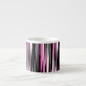 Roze zwart en wit espresso kop (Voorkant)