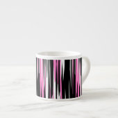 Roze zwart en wit espresso kop (Voorkant rechts)