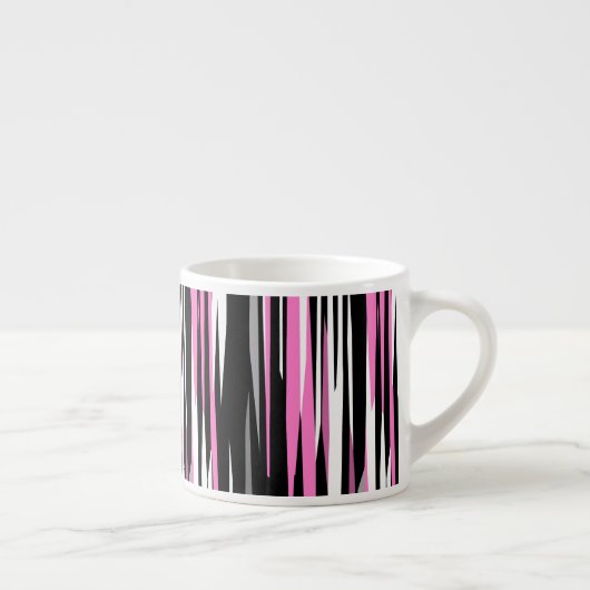 Roze zwart en wit espresso kop (Rechts)