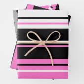 roze zwart en wit inpakpapier vel (In situ)